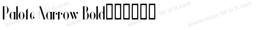 Palote Narrow Bold字体转换